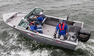 Aluguel de barcos de baixo de 24 pés em Sidney, Maine