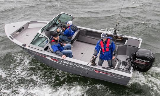 Location de bateaux Bass Boat de 24 pieds à Sidney, dans le Maine