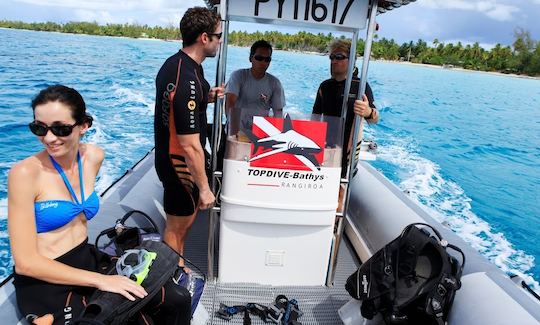 Dive Boat In Rangiroa