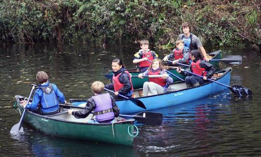 Passeios de canoagem em River Dart, Reino Unido