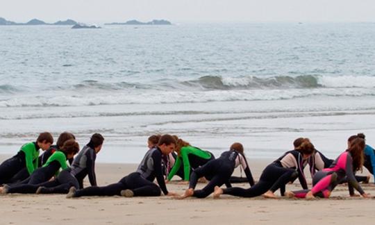 Yoga y surf en Portugal