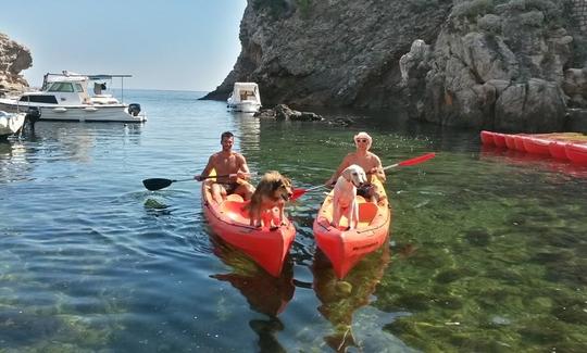 Passeios de um dia de caiaque no mar em Dubrovnik