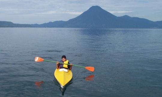 LifeJacket included. Kayak at this incredible lake with 3 Volcanoes in the background