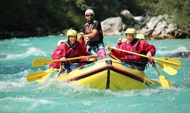 Rafting in Čezsoča, Slovenia