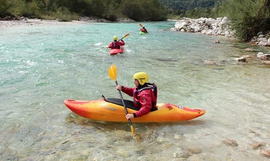 Kayak à Čezsoča, Slovénie