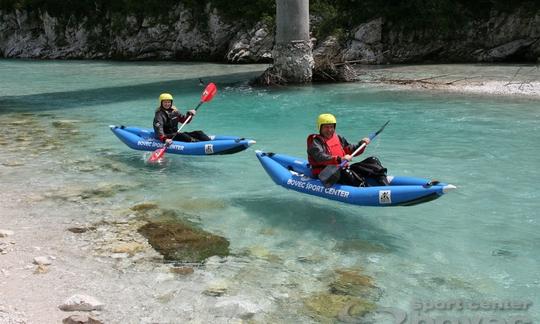 Excursion guidée en kayak sur la rivière Soca à Bovec