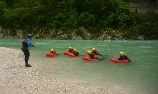 Excursión en hidrovelocidad en Kobarid