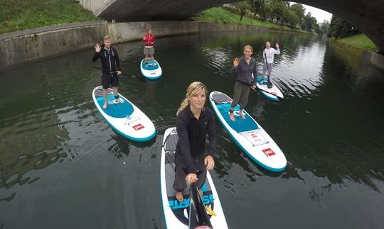 Excursão de stand-up paddle boarding em Liubliana