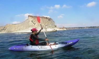 Single Kayak Rental in Gzira and Salina Bay, Malta