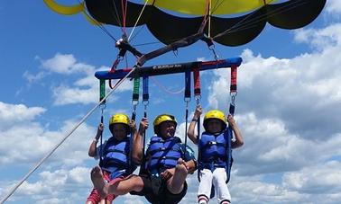 Parasailing in Paihia, New Zealand