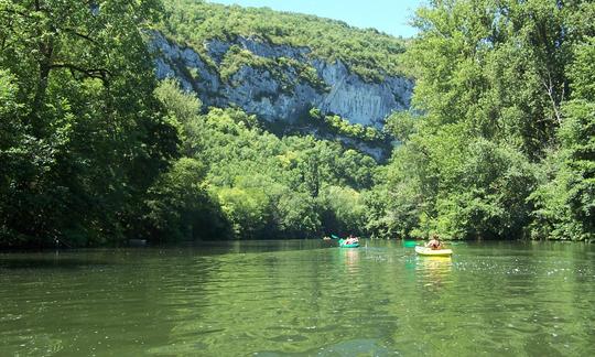 Viaje individual en kayak a los ríos L' Averon en Saint-Antonin-Noble-Val