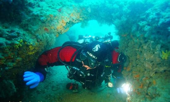 Passeios de mergulho em barco 'Pauk' em Rovinj - Croácia