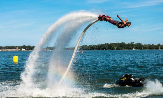 Flyboarding in Charlottetown, Canada