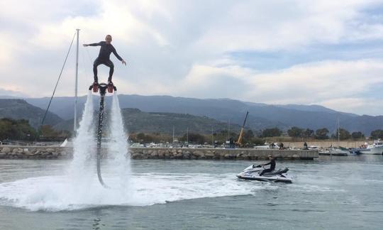 Flyboarding in Badolato, Italy