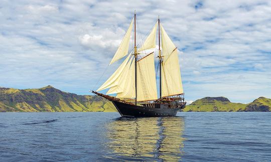 Luxury Phinisi Yacht in Indonesia