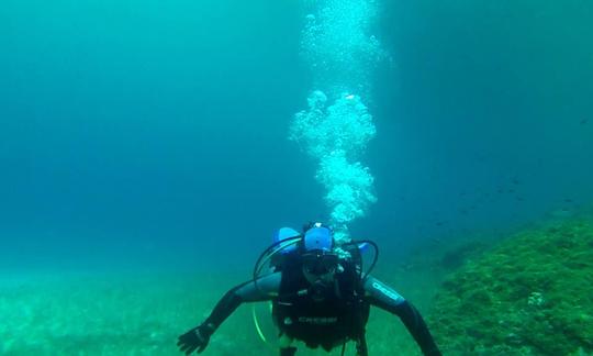 Mergulho em Kassandra, Chalkidiki, Grécia