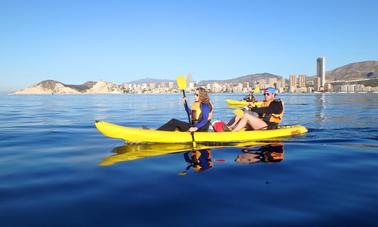 Passeios duplos de caiaque em Benidorm