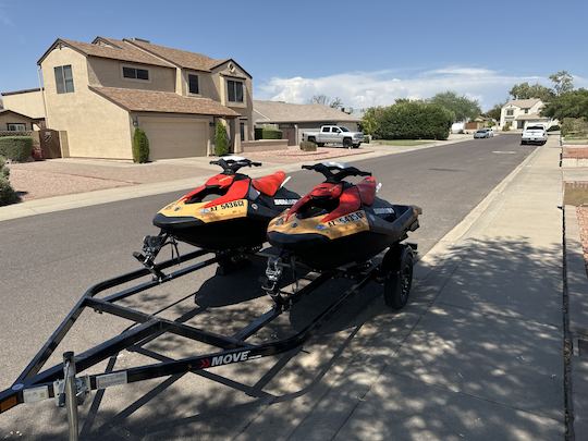 Two 2024 Sea-Doo Sparks 2-up Jet Skis