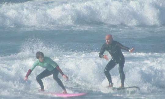 Cours de surf à El Cotillo, Espagne