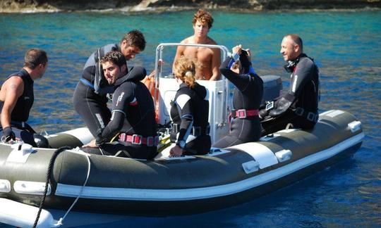 Viagem de mergulho em Ustica, Sicília