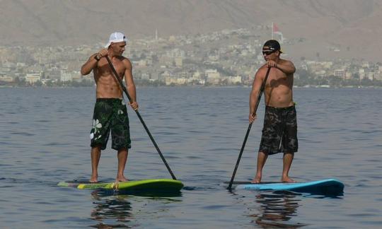 Location et cours de stand up paddle à Eilat, Israël