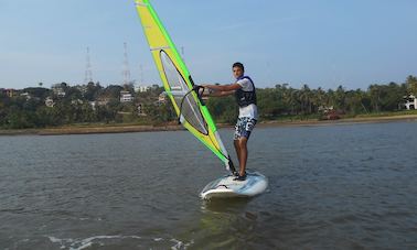 Windsurfing in Bambolim Beach, India