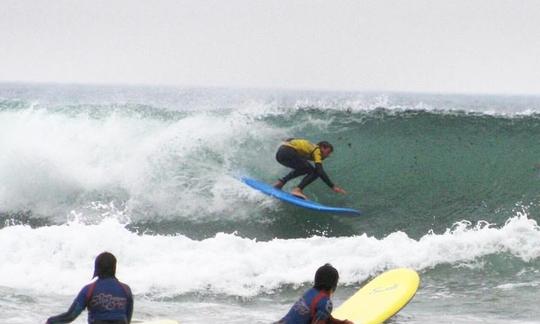 Clases de surf en Mawgan Porth