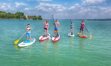 Aluguel e aulas de stand up paddleboard em Tihany, Hungria