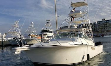 ¡Alquiler de pesca en un barco de pesca deportiva Cabo Express de 40 pies en Cabo San Lucas!