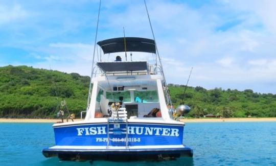 Carta de pesca de Fernando de Noronha no iate Carbras Mar de 32 pés no Brasil