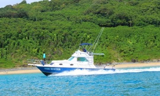 Carta de pesca de Fernando de Noronha no iate Carbras Mar de 32 pés no Brasil