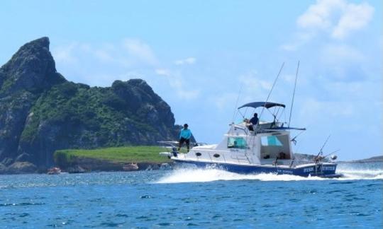 Carta de pesca de Fernando de Noronha no iate Carbras Mar de 32 pés no Brasil