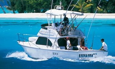 Bora Bora Fishing Charter On 34ft "Luna Sea"  Fishing Yacht with Captain Tepoe