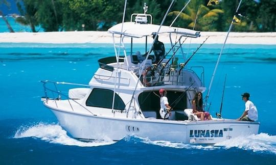 Bora Bora Fishing Charter On 34ft "Luna Sea"  Fishing Yacht with Captain Tepoe