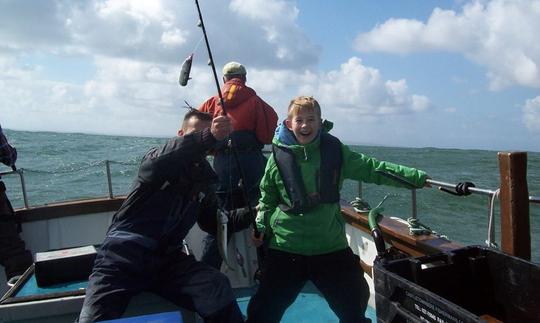 Excursion de pêche charter sur « Lady Gwen II » Lochin 33 avec le capitaine Sean dans le comté de Clare, en Irlande