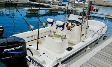 Boston Whaler 190 Outrage For Charter de alta qualidade na Marina da Calheta, Ilha da Madeira.