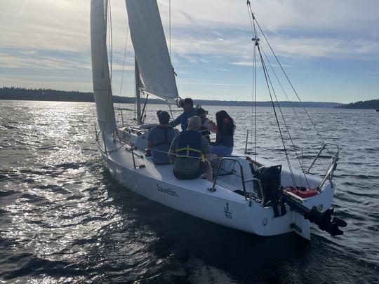 J/80 Private Sailing Charter on Lake Washington