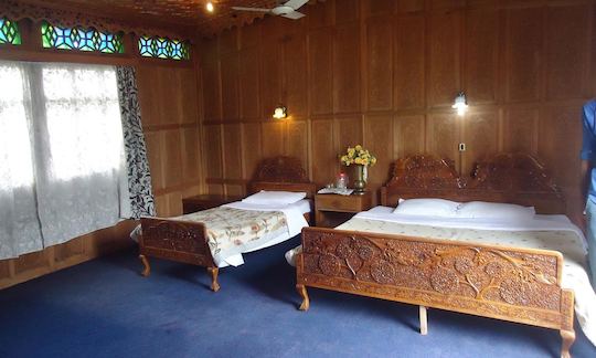 Charter Anarkali Houseboat at Dal Lake in Srinagar, Kashmir