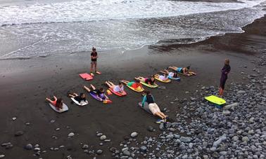 Leçon de bodyboard à Funchal, Madère