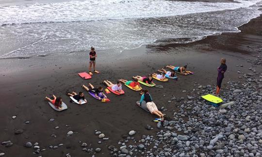 Aula de bodyboard no Funchal, Madeira