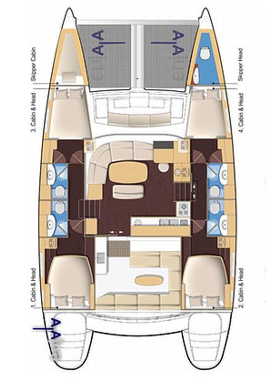 Charter Lagoon 44 Sailing Catamaran Yacht In Cartagena, Colombia