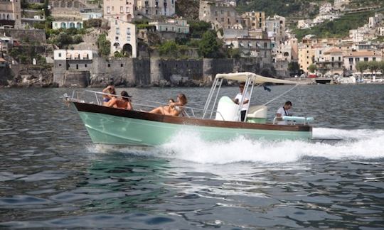 28' Gozzo Boat Charter on Amalfi Coast, Italy