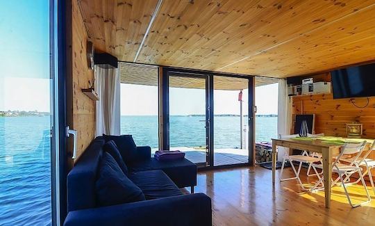 Experience Houseboat HT6 with 3 Bedrooms and Floating Terrace in Mielno, Poland