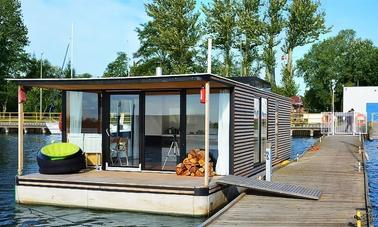 Experience Houseboat HT6 with 3 Bedrooms and Floating Terrace in Mielno, Poland