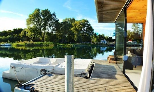 Enjoy the Houseboat HT3 with 2 Bedrooms and Sauna in Mielno, Poland