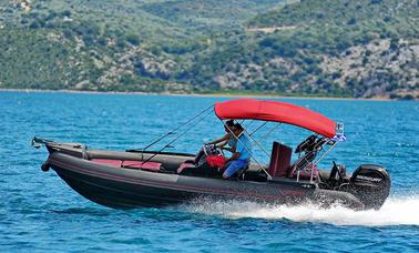 Rent 21' Viper Bullet RIB with a mercury 150hp 3000ccIn Nikiana Lefkada  Greece