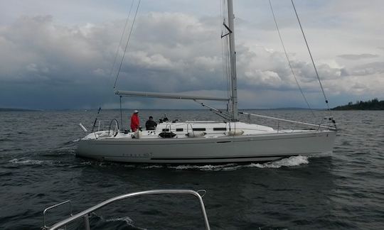 Primeiro monocasco de cruzeiro da Charter 41 em Vestfold, Noruega