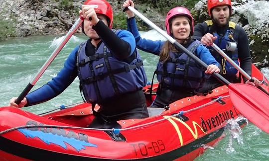 Excursões guiadas de mini rafting em Bovec, Eslovênia