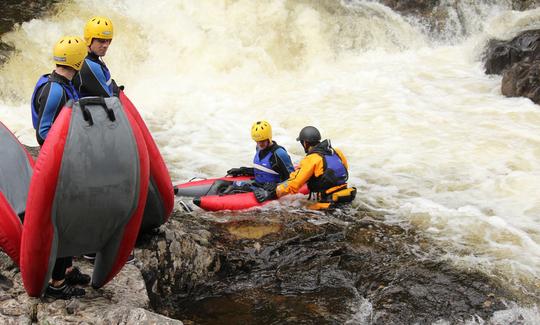 River Bugging on the River Tummel Near Pitlochry, Perthshre, Scotland with Splash White Water Rafting.