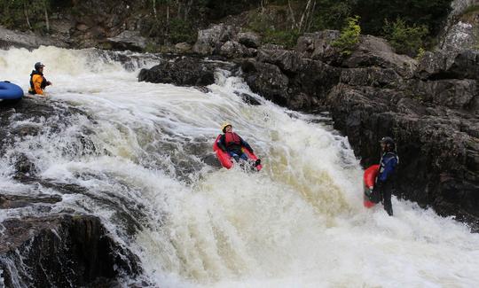 River Bugging on the River Tummel Near Pitlochry, Perthshre, Scotland with Splash White Water Rafting.